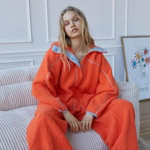 NWT Out From Under Bria Embossed Sherpa Jacket